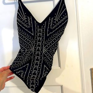 BEACH RIOT black beaded One Piece sz Small
